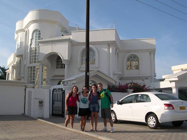 GROUP PHOTO IN FRONT OF DANIELA'S HOUSE IN MUSCAT