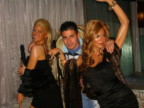 With the stars of madame tussaud's