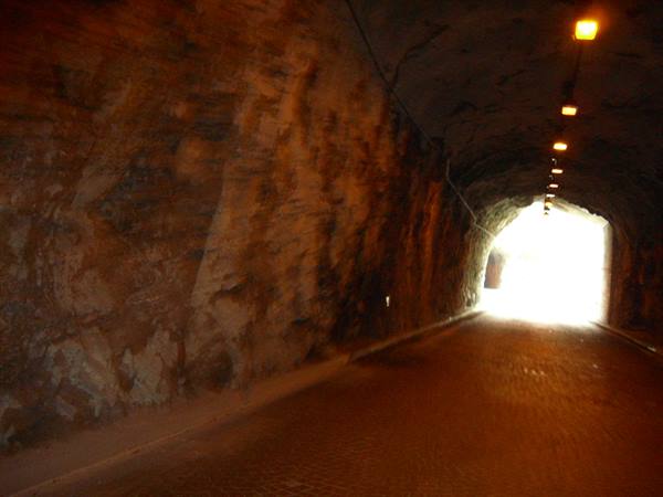 tunnels on the road to Sauris