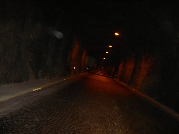 tunnels on the road to Sauris