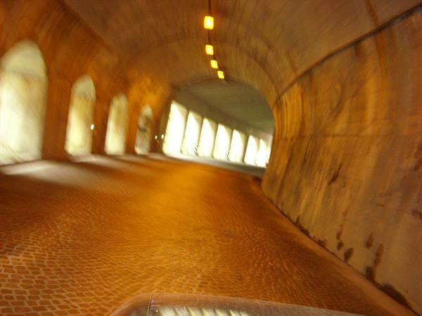 tunnels on the road to Sauris