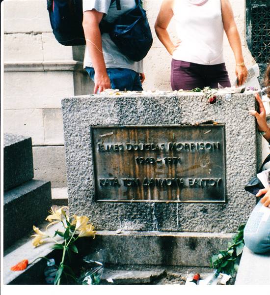 Pere la Chaise...Jim Morrison's grave