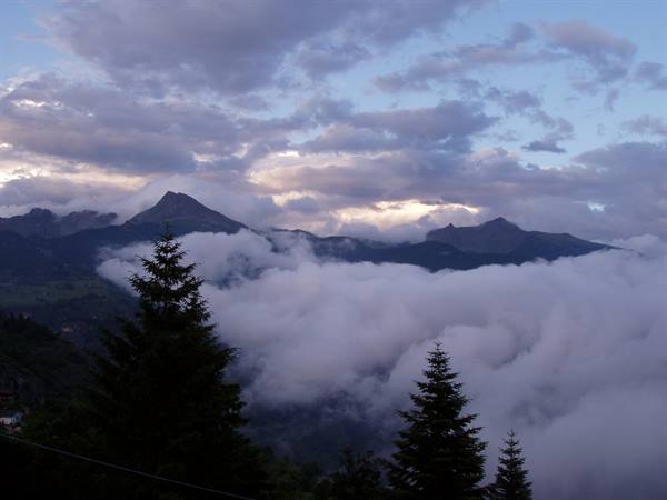 Clouds over the peaks
