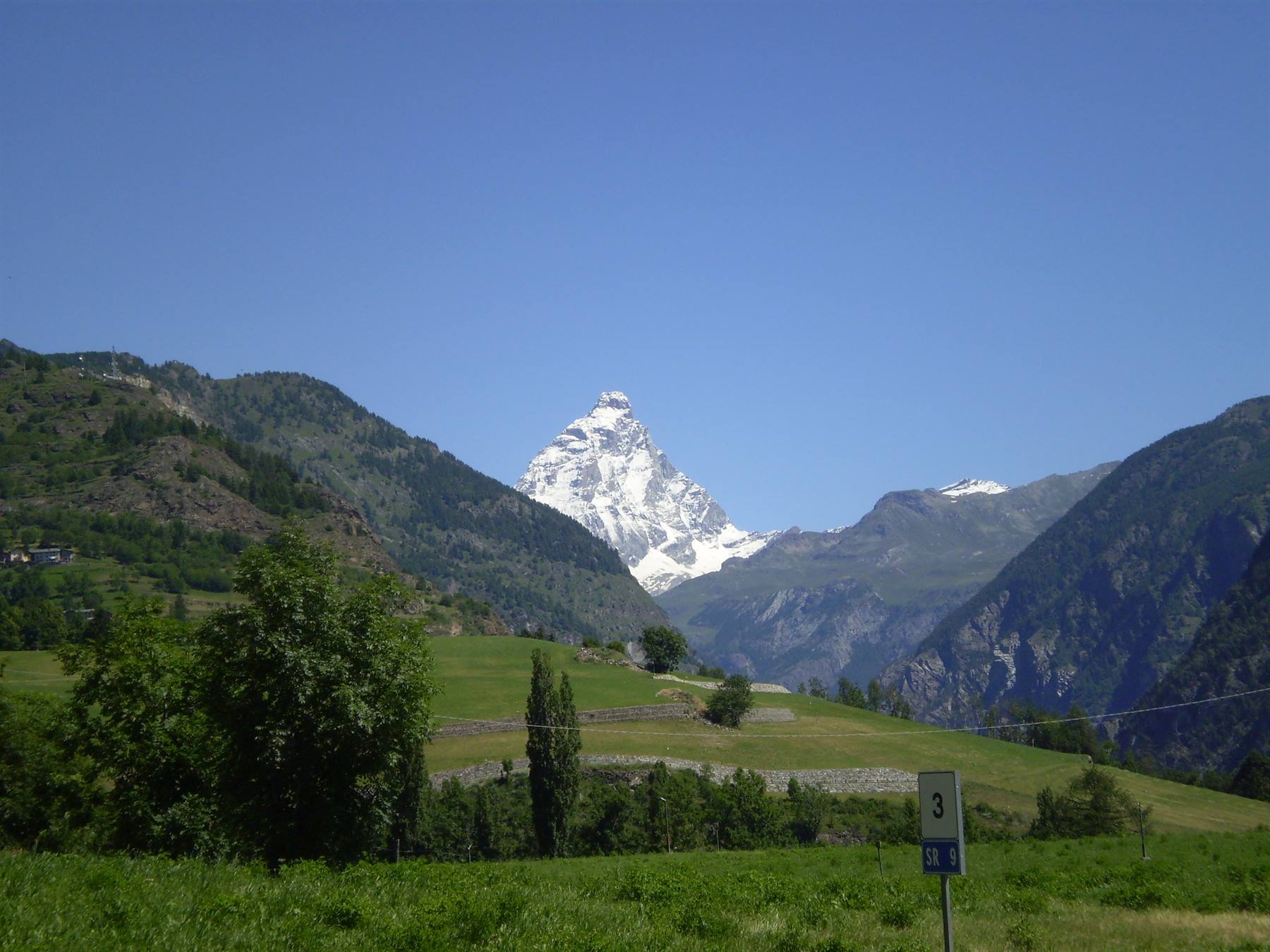Peeking at the Matterhorn