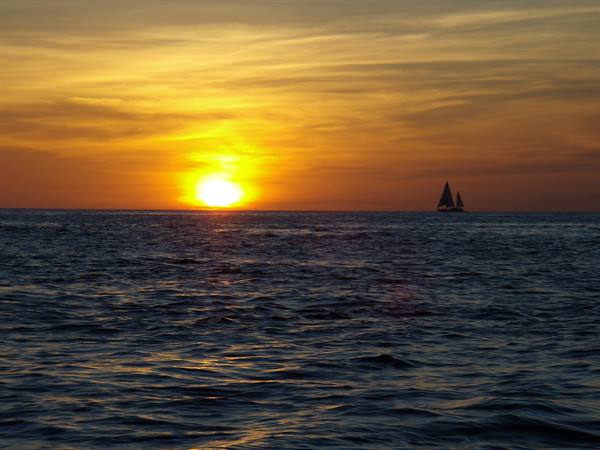 Boracay - sunset by boat