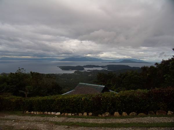 Puerto Galera - Sabang in the distance, photographed from the golf course