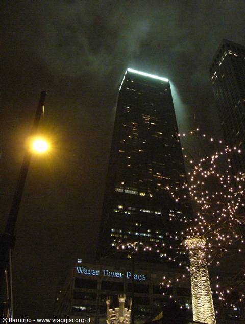 Chicago - Hancock tower in the fog