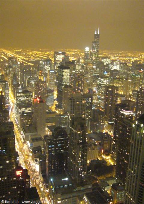 Chicago - Night view from Hancock Tower
