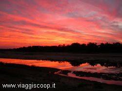 sunset at Kruger