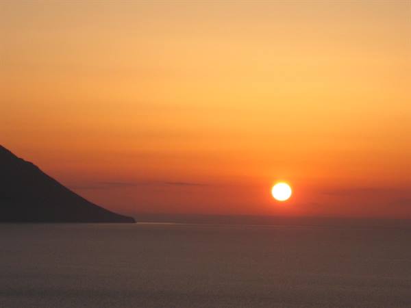 sunset from the Chora