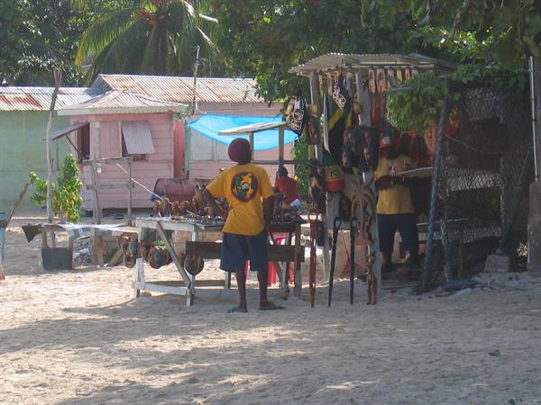 Beach stalls