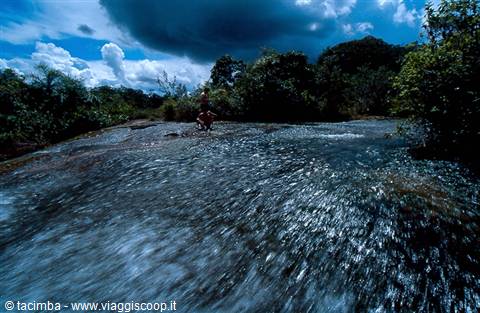Small waterfalls to cool off in