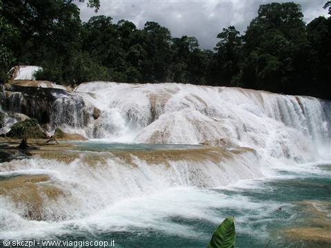 The Agua Azul waterfalls