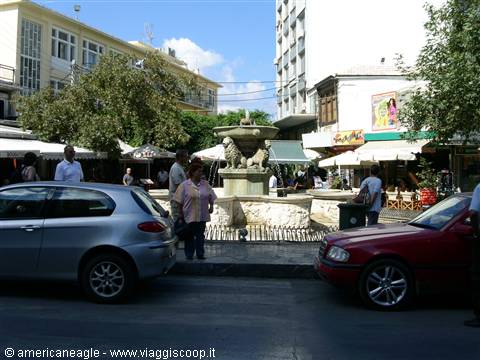 The capital Heraklion - Fountain of the Four Lions (or Morosini)