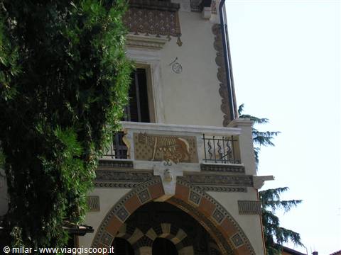 Historic villa with mosaics and lion decoration, Florence