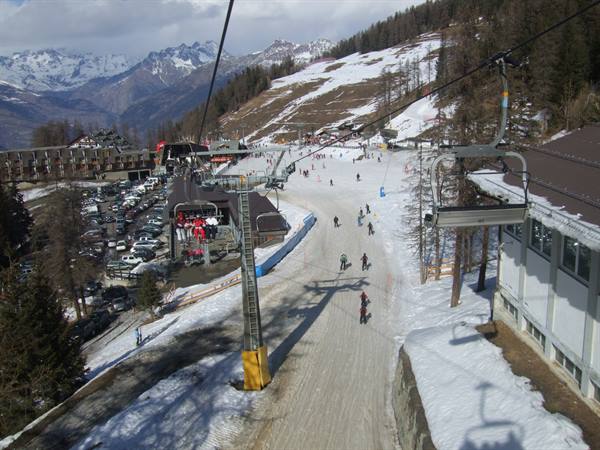 on the chairlift