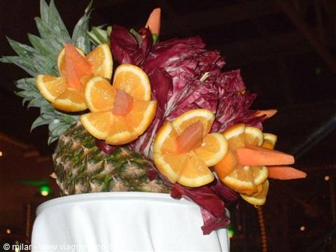 fruit sculptures