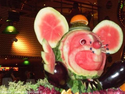fruit sculptures