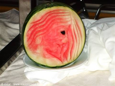 fruit sculptures