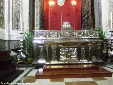 Cathedral of Palermo: altar of SAINT ROSALIA.