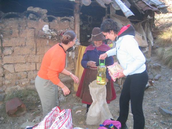 food supplies for an elderly sick couple