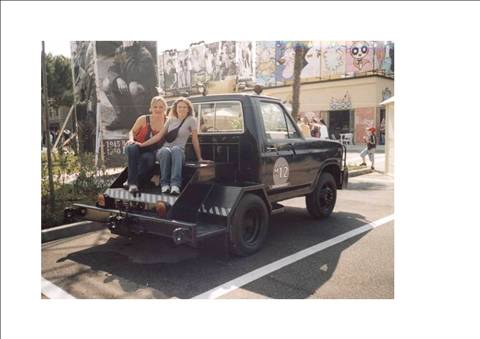elena and paola at the movie studio's
