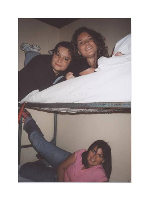 bunk bed .......everyone in the bunks....bungalow
