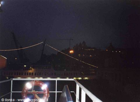port of Ancona...departure by night