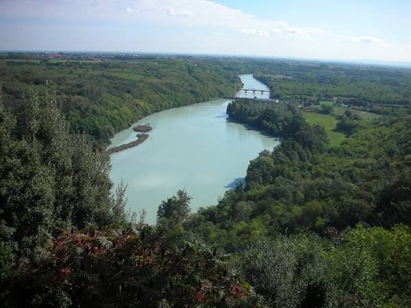 Dora river below the castle