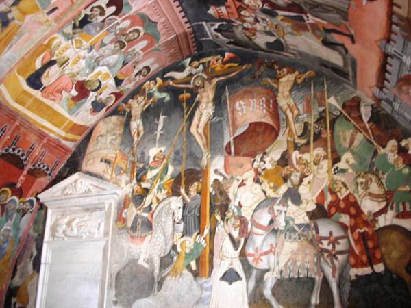 frescoes in church