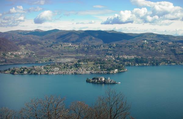 scenic view from the hotel terrace towards the lake