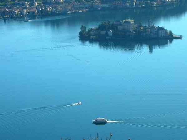 view of the island from the hotel, early morning