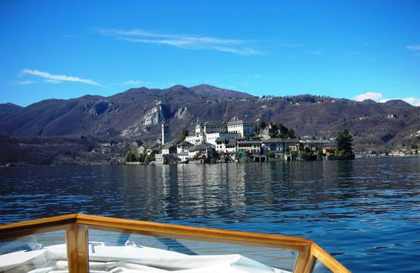 view of the island from the boat