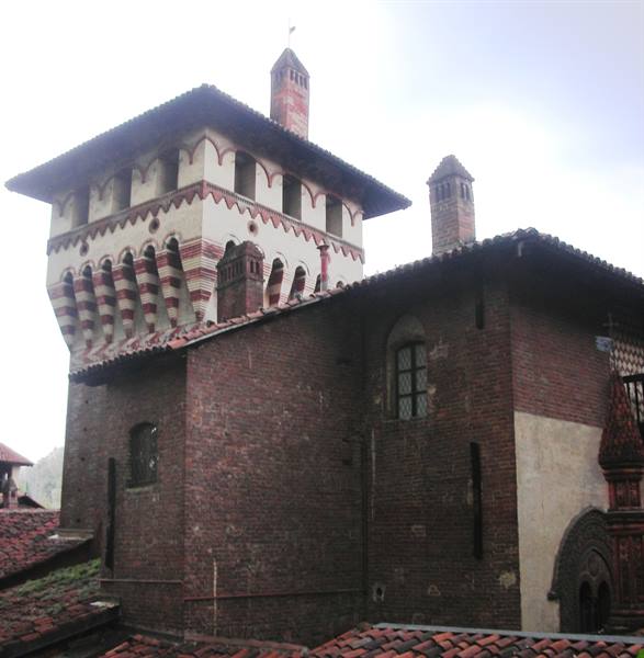 the village from above, rooftops of the houses