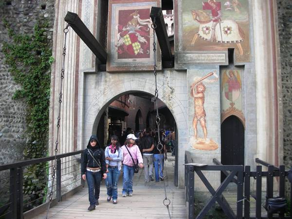 entrance medieval village turin