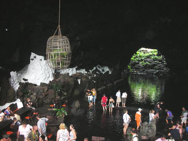 Jameos del Agua, little lake in the volcanic cone