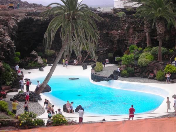 pool inside Jameos del Agua