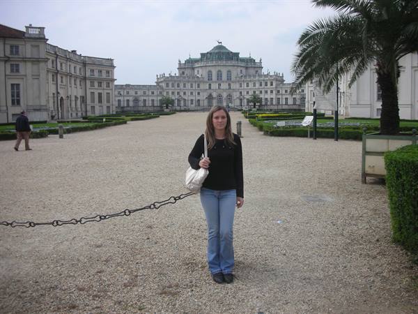 me and in the background Stupinigi hunting lodge