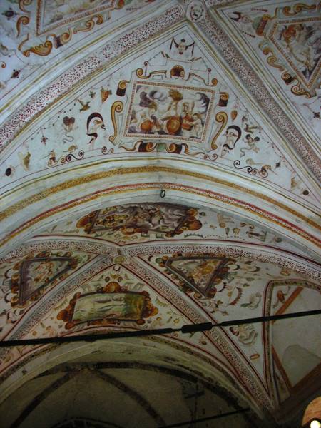 frescoed ceiling of the second room