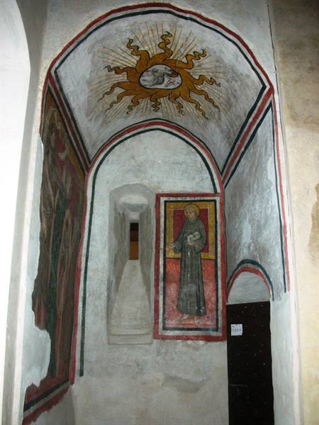 frescoes inside the castle