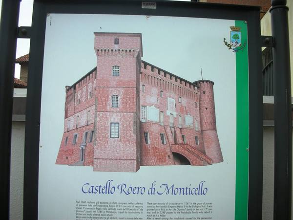 information sign of the castle