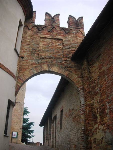 arch, entrance to the medieval village