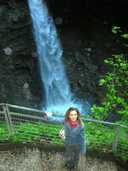 waterfall, and....me