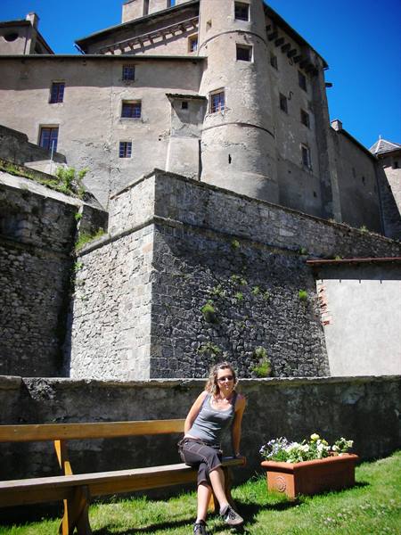 at the exit of the fort