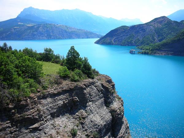 view from the dam