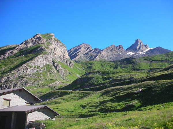 mountain hut on the pass