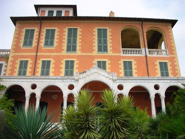 the villa from the back of the garden