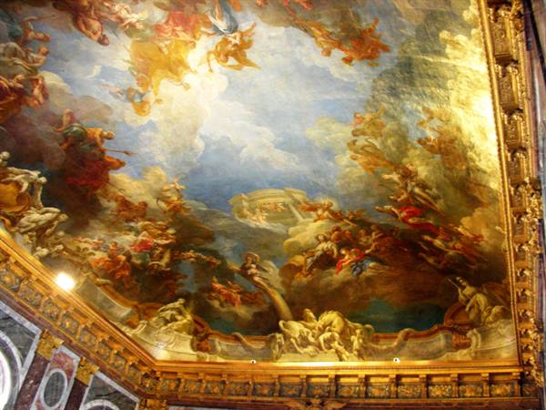 the ceilings of the versailles palace