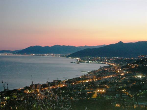 view over the gulf from the village