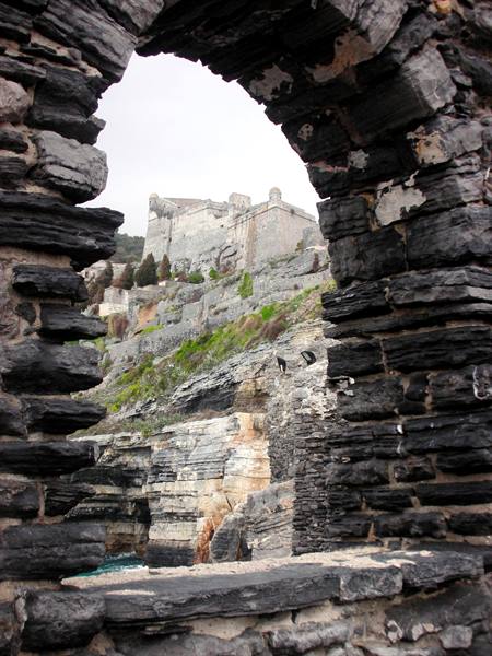 view of doria castle portovenere